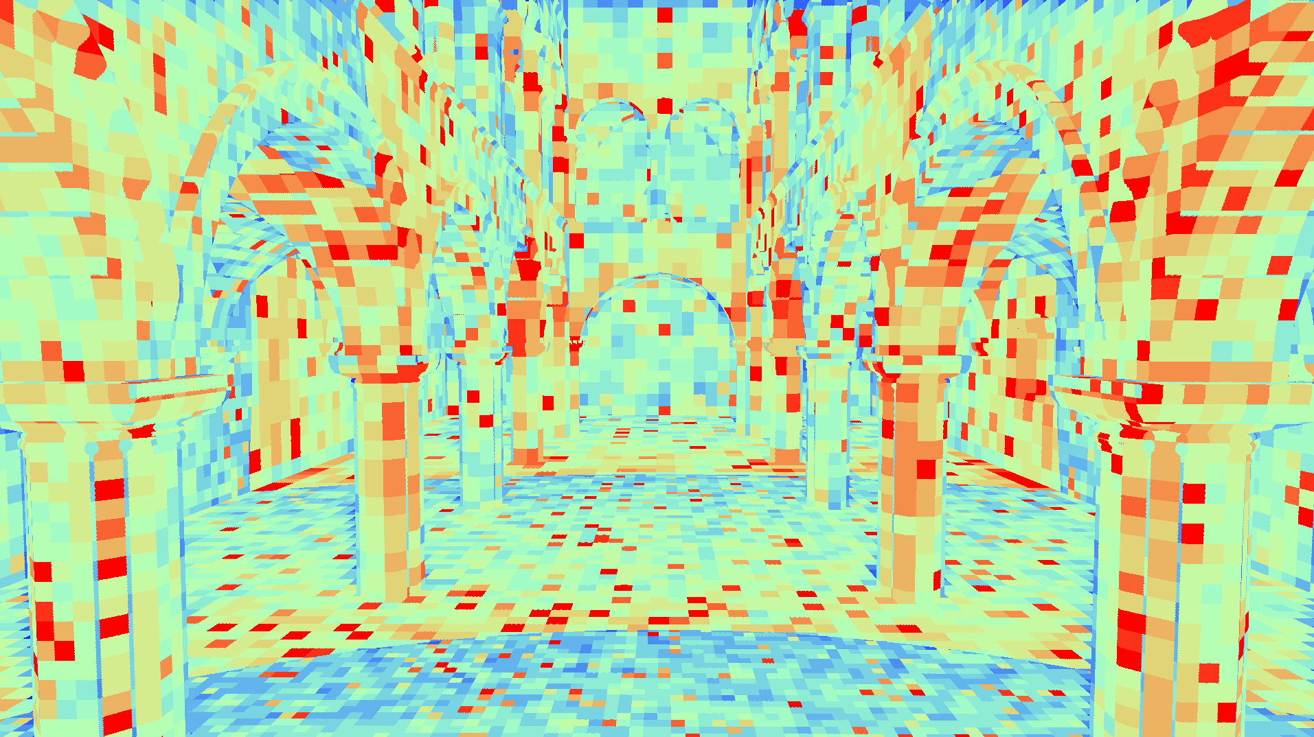 Figure G: Heatmap view of the multi-level hash grid.